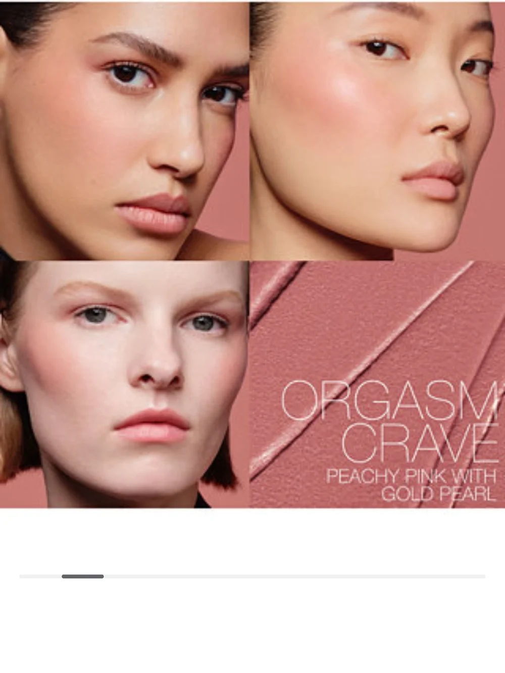 NARS Cream Blush Stick In Orgasm Crave Multi-Use Cheek & Lip Tint Mini NWOB